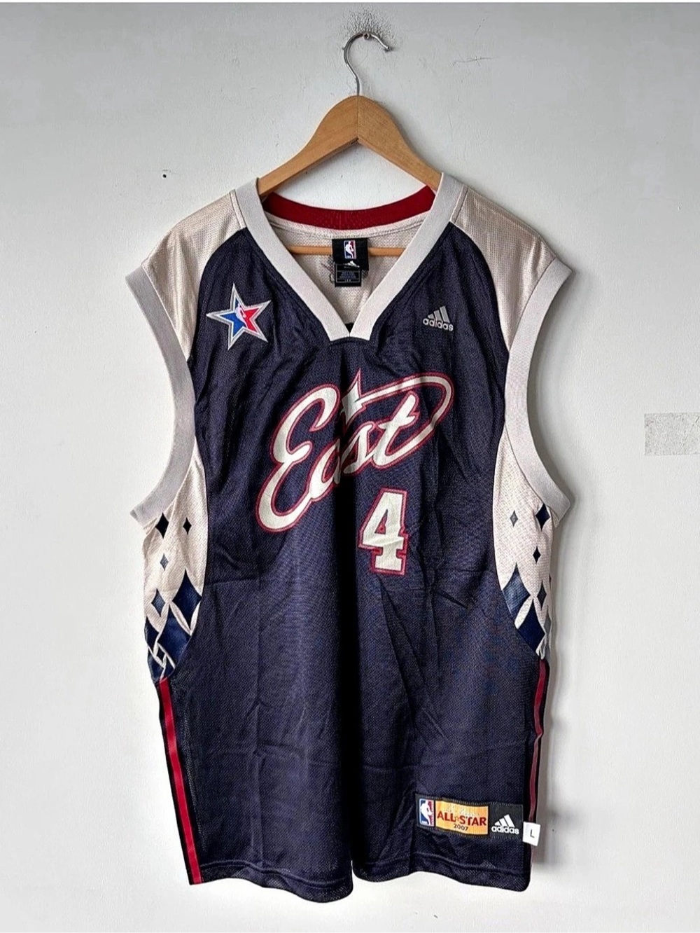 Adidas 2007 NBA All Star Chris Bosh #4 Signed Jersey Size L